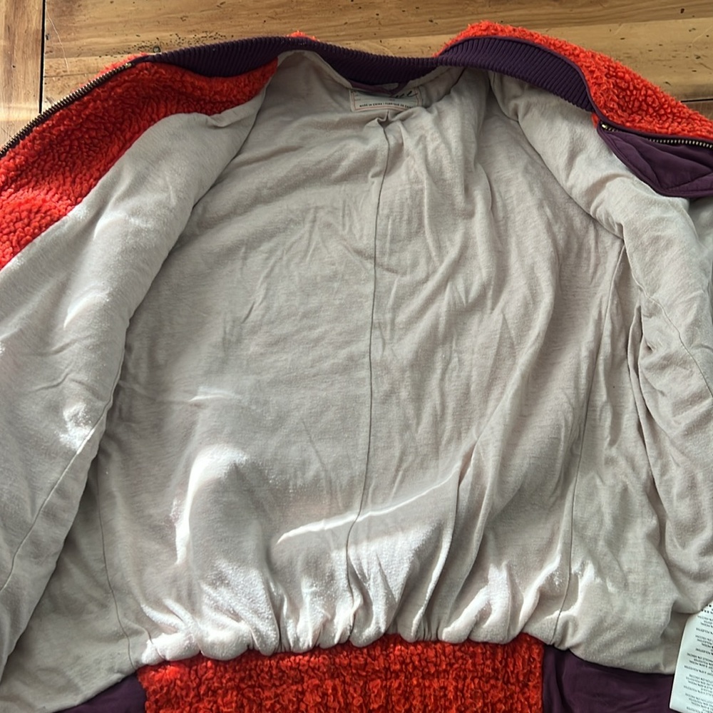 Free People Rivington Sherpa Bomber jacket size XS - Picture 11 of 12